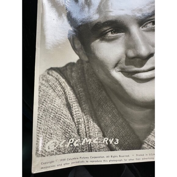 Vintage Michael Callan 1959 Dreamy Head Shot B&W Photo - Picture 6 of 13